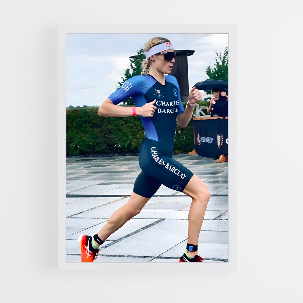 Poster The Blue Runner – affiche Athlétisme (vue 3)